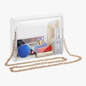 Transparent Chain Shoulder Bag